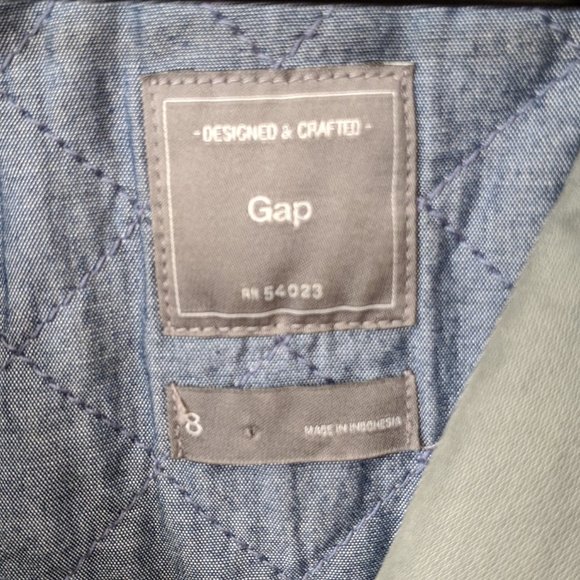 SOLD - NOT FOR SALE!//GAP Quilted Cotton Moto Jacket 8! - Picture 2 of 7